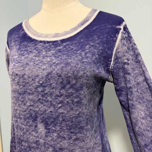 Sisters Women’s Purple Acid Wash Long Sleeve Pullover‎ Size L - Picture 2 of 7
